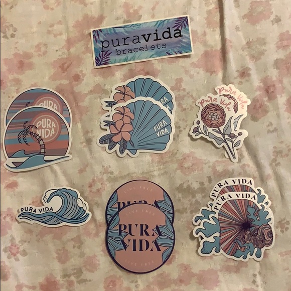 Pura Vida Other - Bundle of 12 Pura Vida Stickers